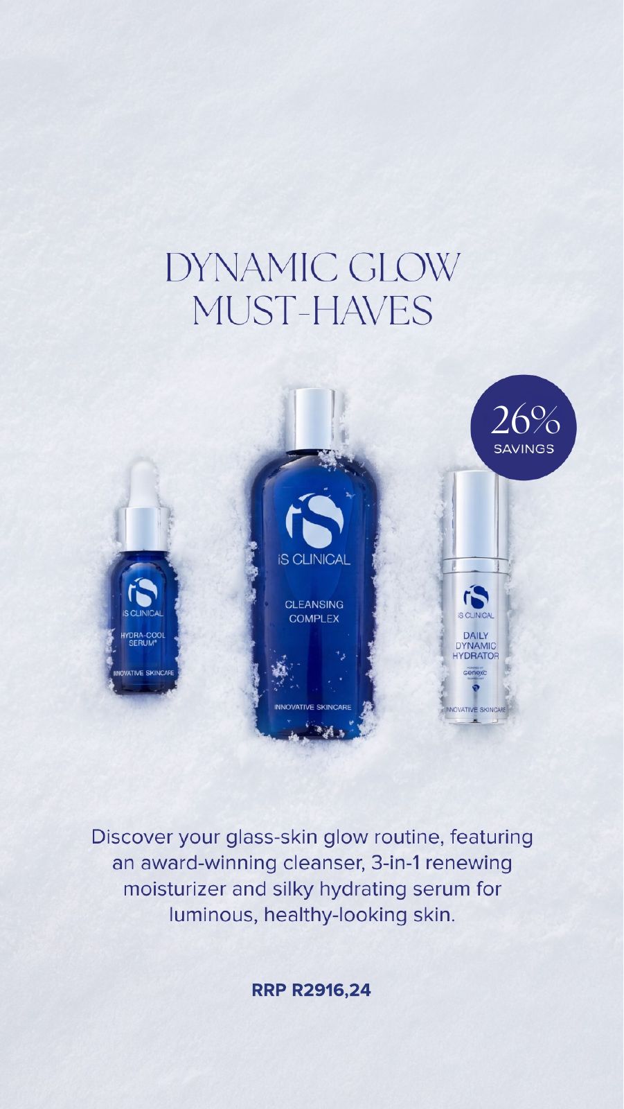 iS Clinical Dynamic Glow Must-Haves holiday gift set brochure